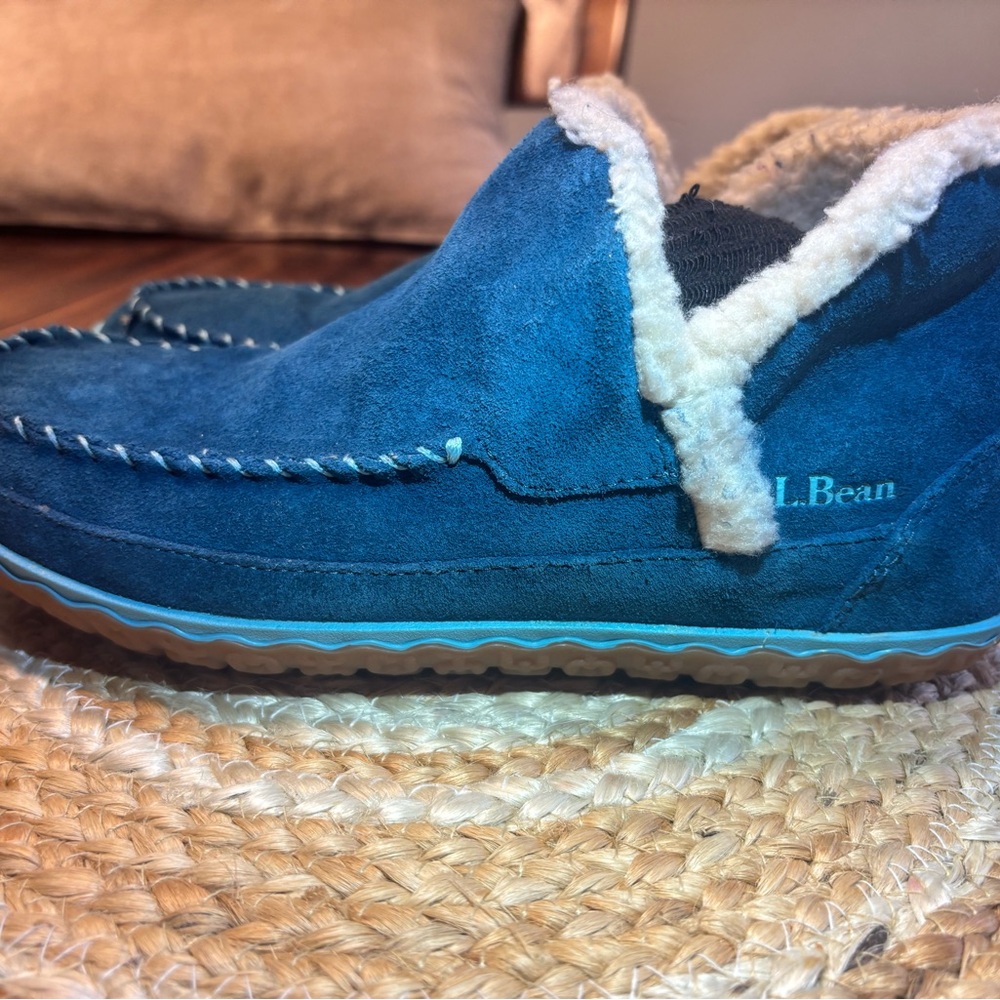 L.L. Bean woman’s  Navy Suede Slip-Ons